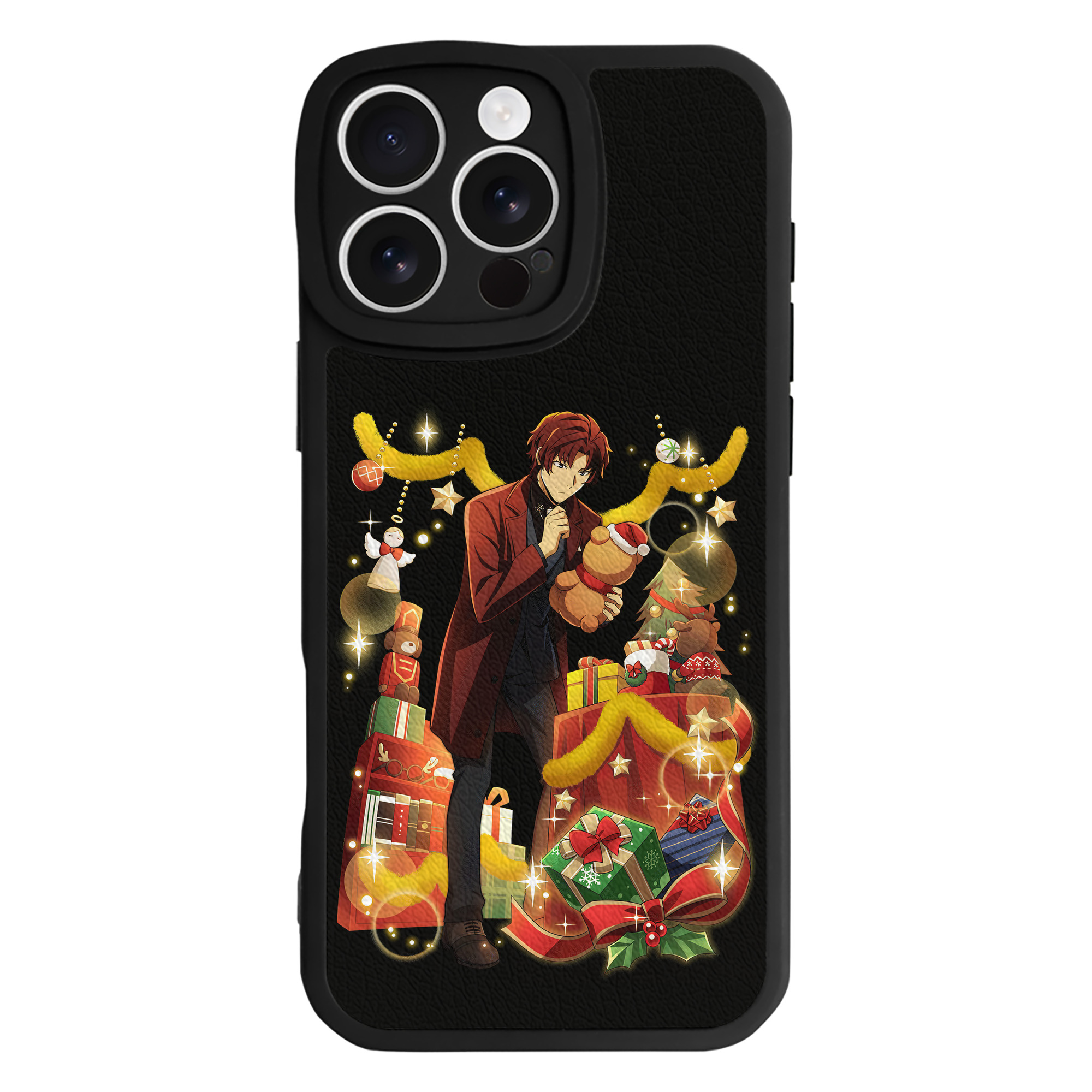 （画像用） 文豪ストレイドッグス Bungo Stray Dogs 【iPhone 16シリーズ対応】シリコンスマホケース（レザー調） 材質：シリコン